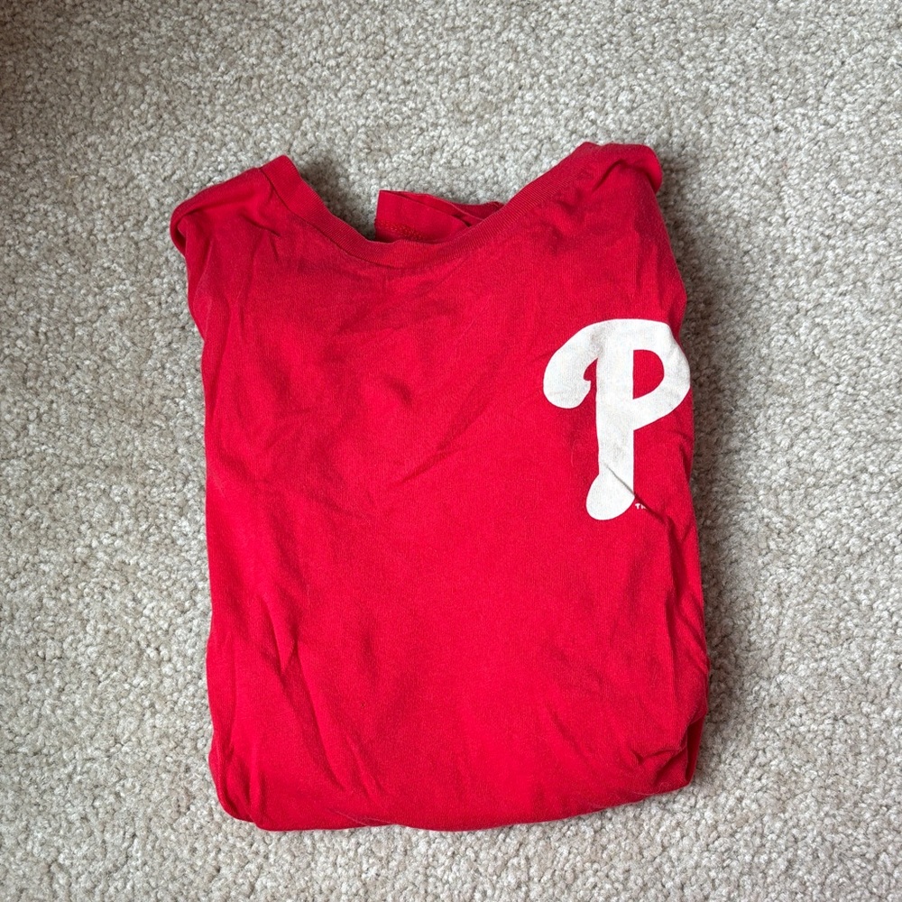 Red Women’s Phillies Logo Tee - Short Sleeve Shirt